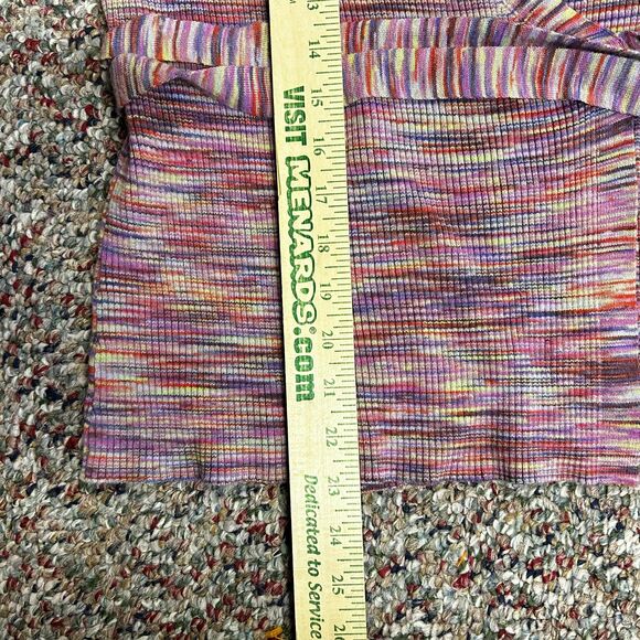 Sundance Women's Multicolor Space Dyed Stripe LS Wrap Sweater Top Size S - Picture 13 of 13